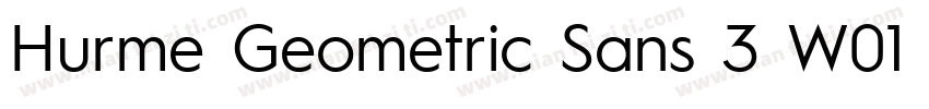 Hurme Geometric Sans 3 W01 Rg字体转换